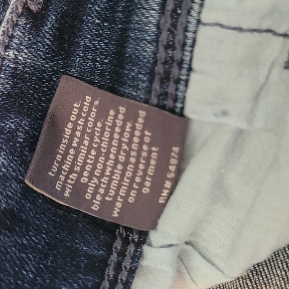 ☑️The Limited Jeans ~ Slim Boyfriend Factory Distressed Patchwork Jeans Mid-Rise - Picture 9 of 9